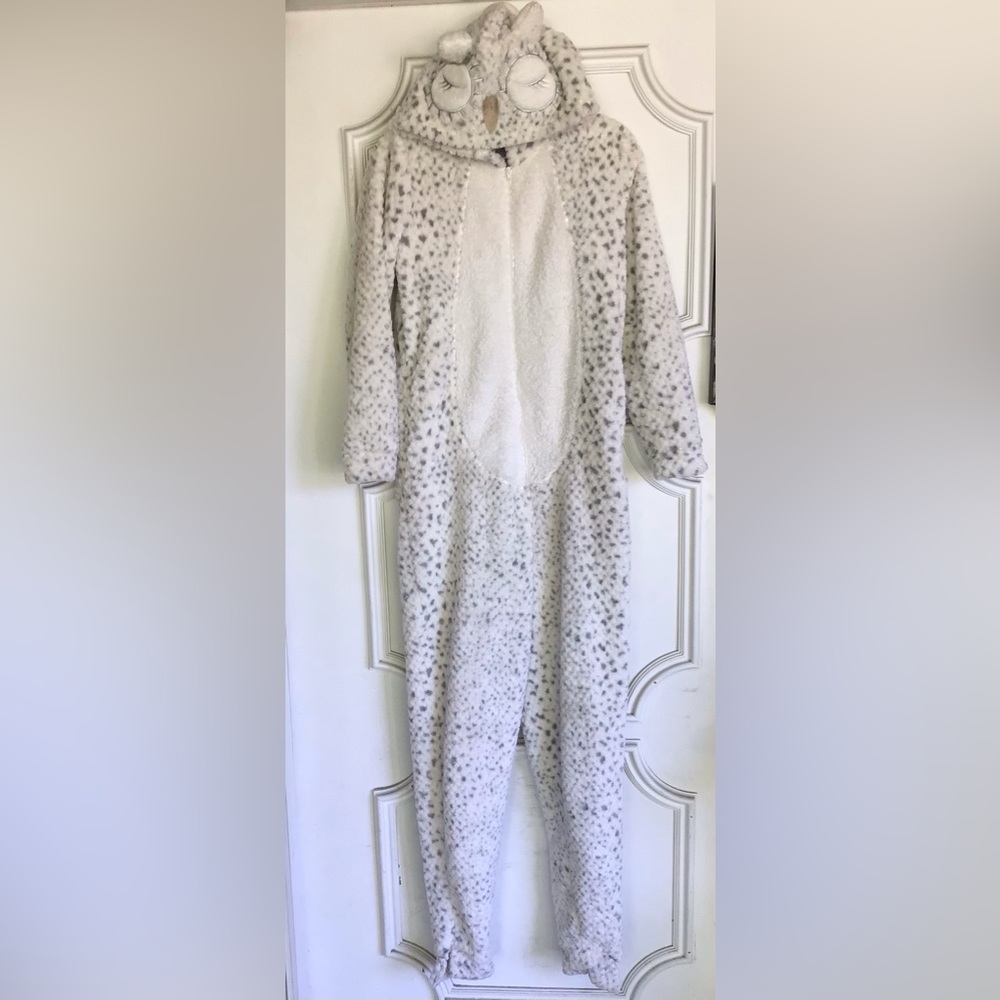 Spotted Owl zip up costume or zip up Size XS 0-2 teen/adult